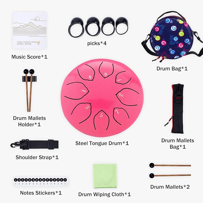 Kit de Steel Tongue Drum, 15 notas, 12 y 6 pulgadas miniatura 2