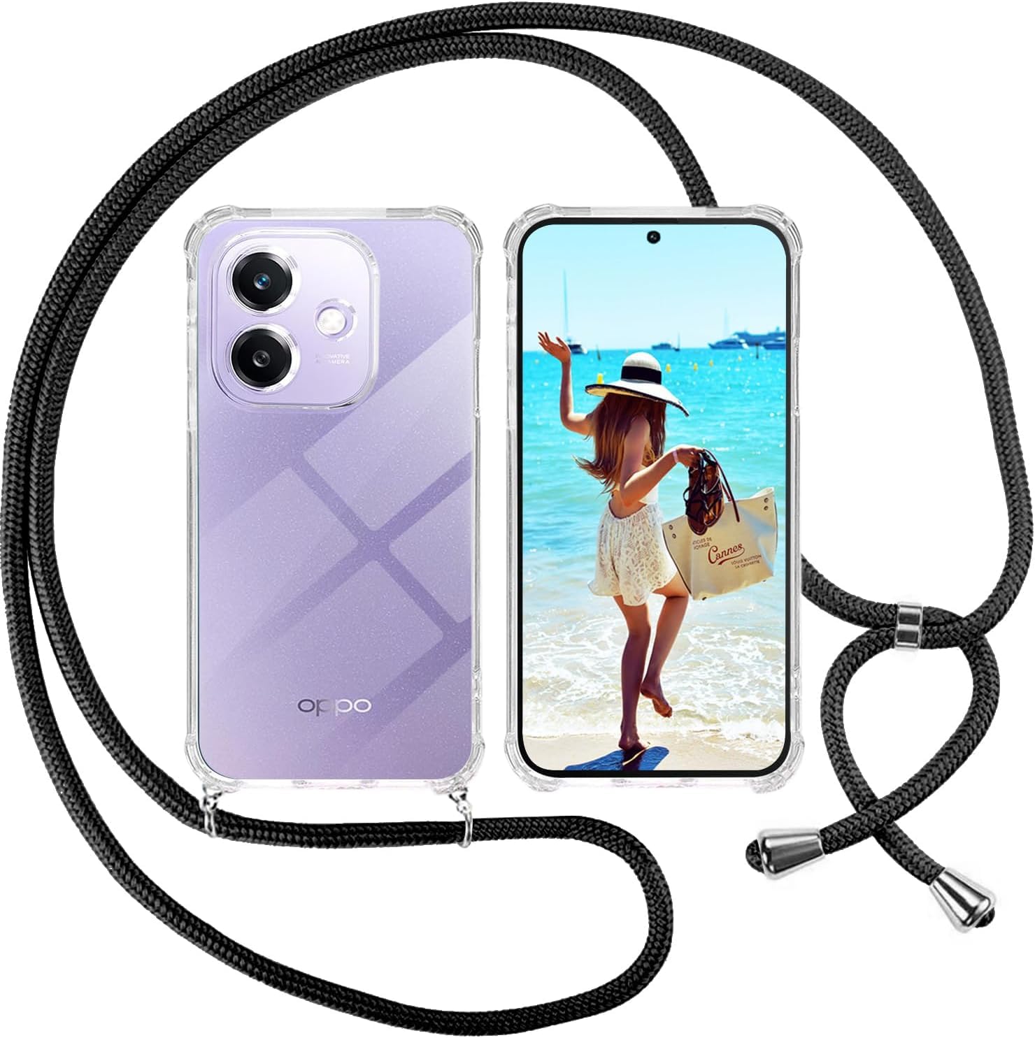 CUSTODIA OPPO A40 / OPPO A40m COVER PROTEZIONE FOTOCAMERA TRASPARENTE