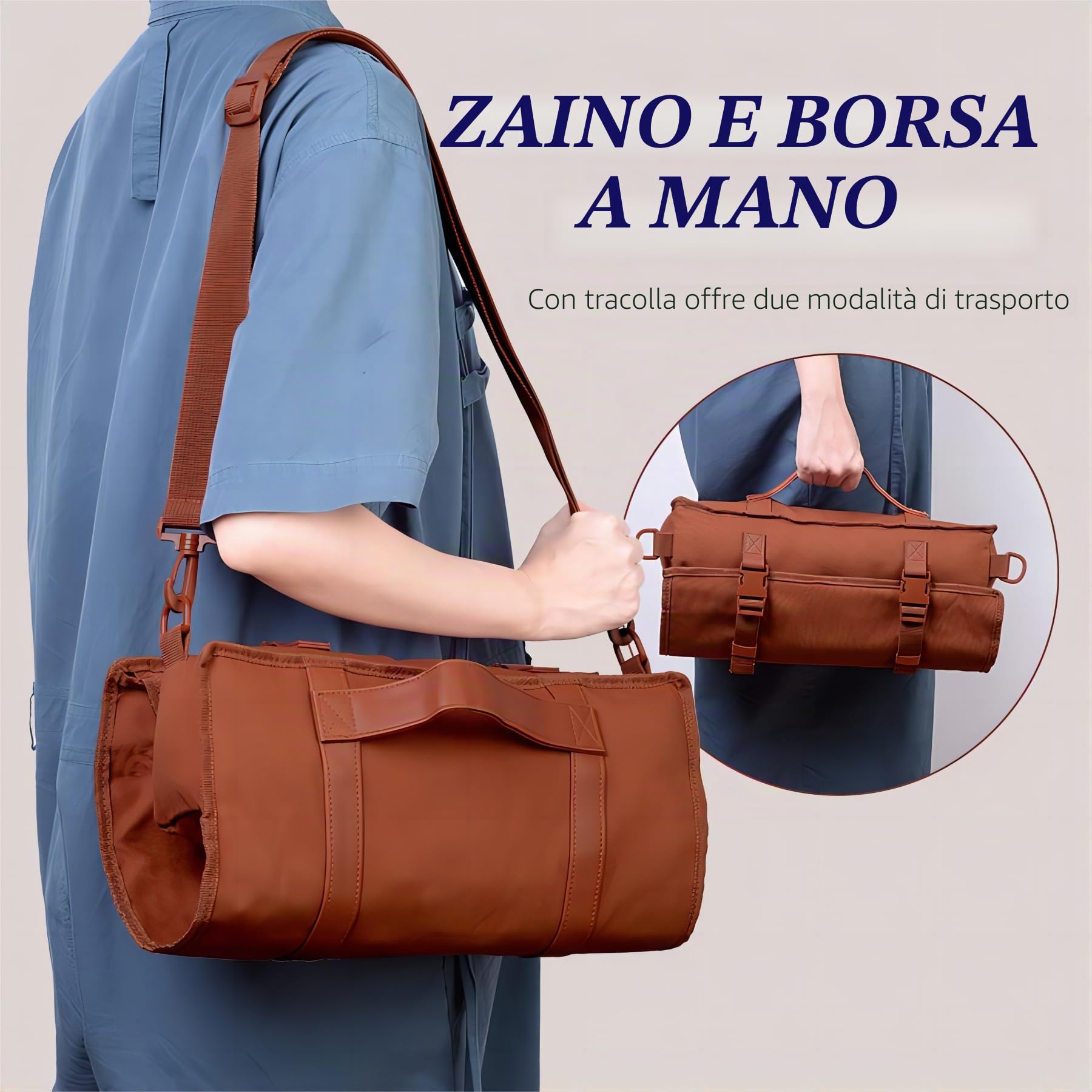 Borsa kit da barista viaggiatore, set di attrezzi da bar professionale con 17 pezzi, set da bar portatile in tela cerata con tracolla per servizio al bar, feste, viaggi in campeggio
