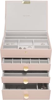 Stackers Blush + Champagne Gold Classic Hybrid Set of 4