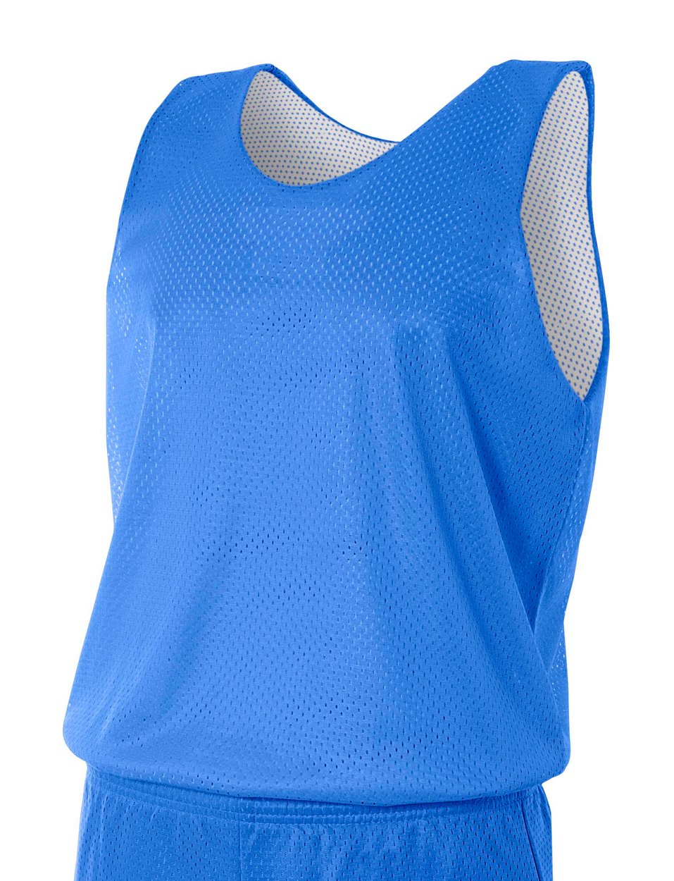 A4 Men’s Reversible Mesh Tank Top, Royal/White, XX-Large