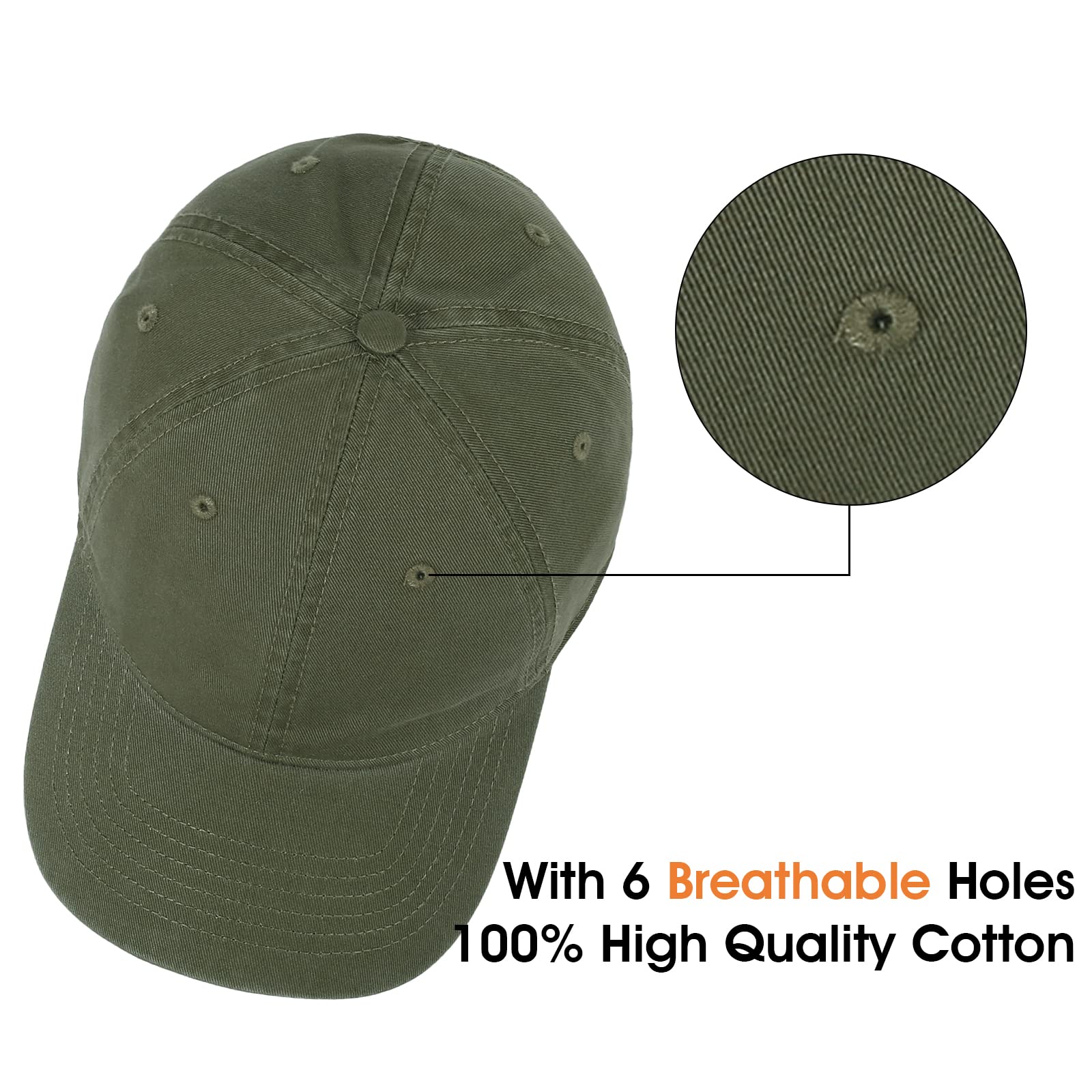 Crazy Era Cappello da baseball unisex in cotone liscio bianco cappello regolabile vintage solido cappello