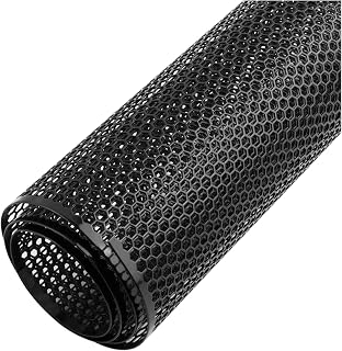 40x13" Car Grill Mesh for Bumper,Cuttable Metal Mesh Grill with 6mm Honeycomb Meshes Eyelets for Blocking Stones/Branch,Aluminum Alloy Car Metal Meshes Screen Grille Inserts (6mm Hexagonal/Black)