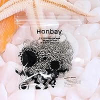 Vista 8 de Honbay 200 ganchos en forma de S de acero inoxidable para adornos pequeños, ganchos de cortina de cuentas de cristal para atrapasoles, lámparas