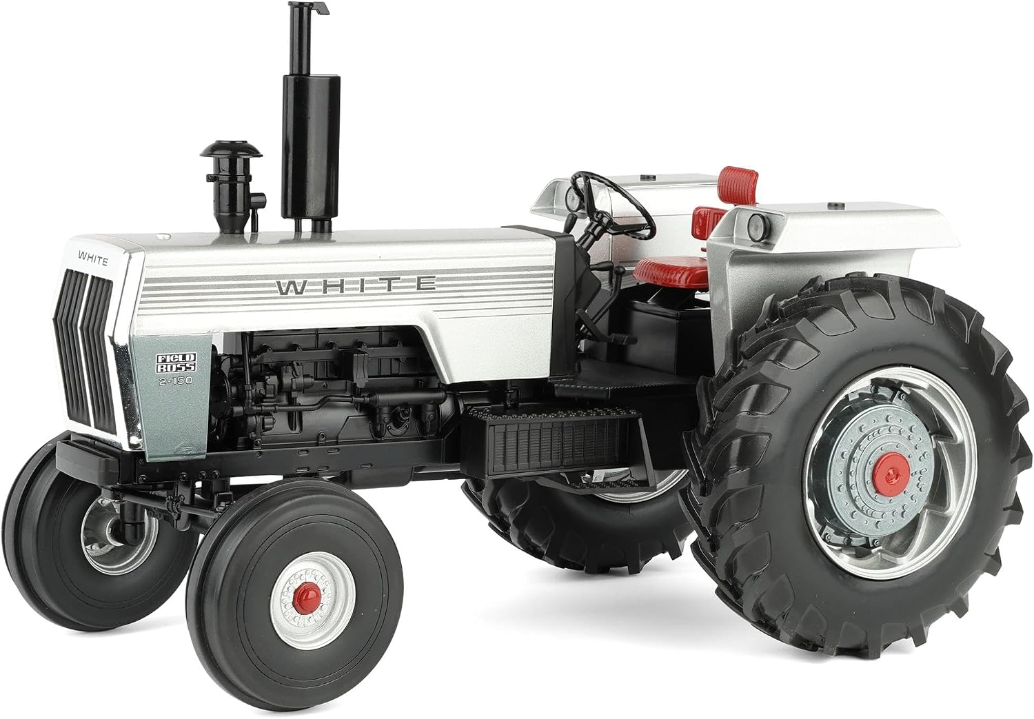 Spec Cast 1/16 White 2-150 Silver Stripe Open Station Tractor with Wide Front & Rear Singles SCT977