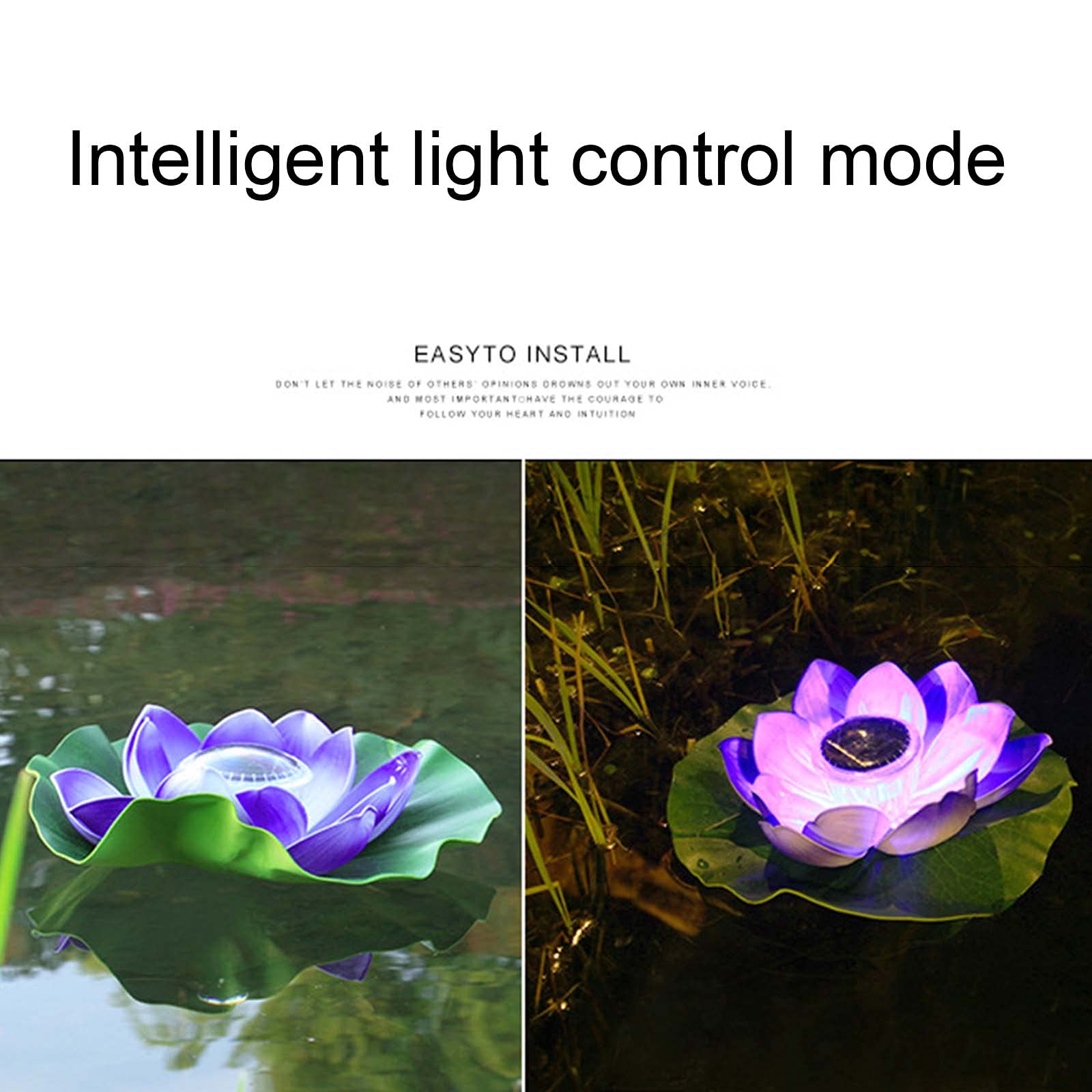 6 Pack Floating Solar Pond Lights - Water Lily Lotus Lights For Pool & Garden, EVA Material, Waterproof, Solar Powered