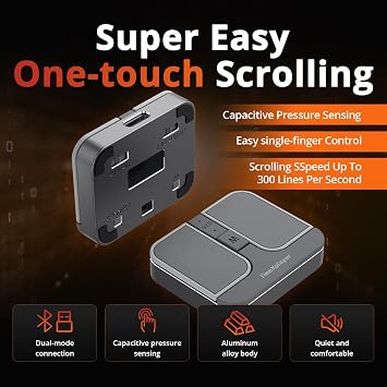 Mini Square Mouse - 2.4GHz Wireless, Dual Bluetooth Connection, Compatible with All Major Operating Systems - High Precision Sensor, Customizable Multi-Function Buttons (Silver)
