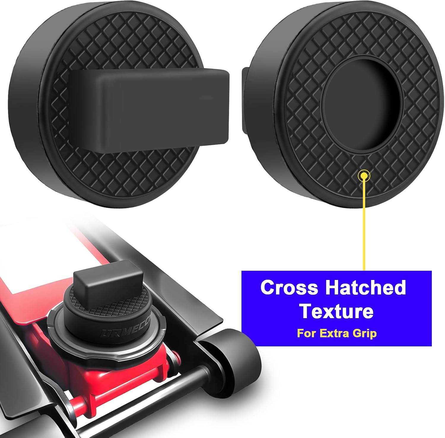 Car Jack Pad Adapters Pucks for Mercedes Benz A B C E Class Coupe GLS GL M R S W203 W204 W212 W211 W164, Rubber Floor Jack Pad - Fits 2-3 Tons, 2pc
