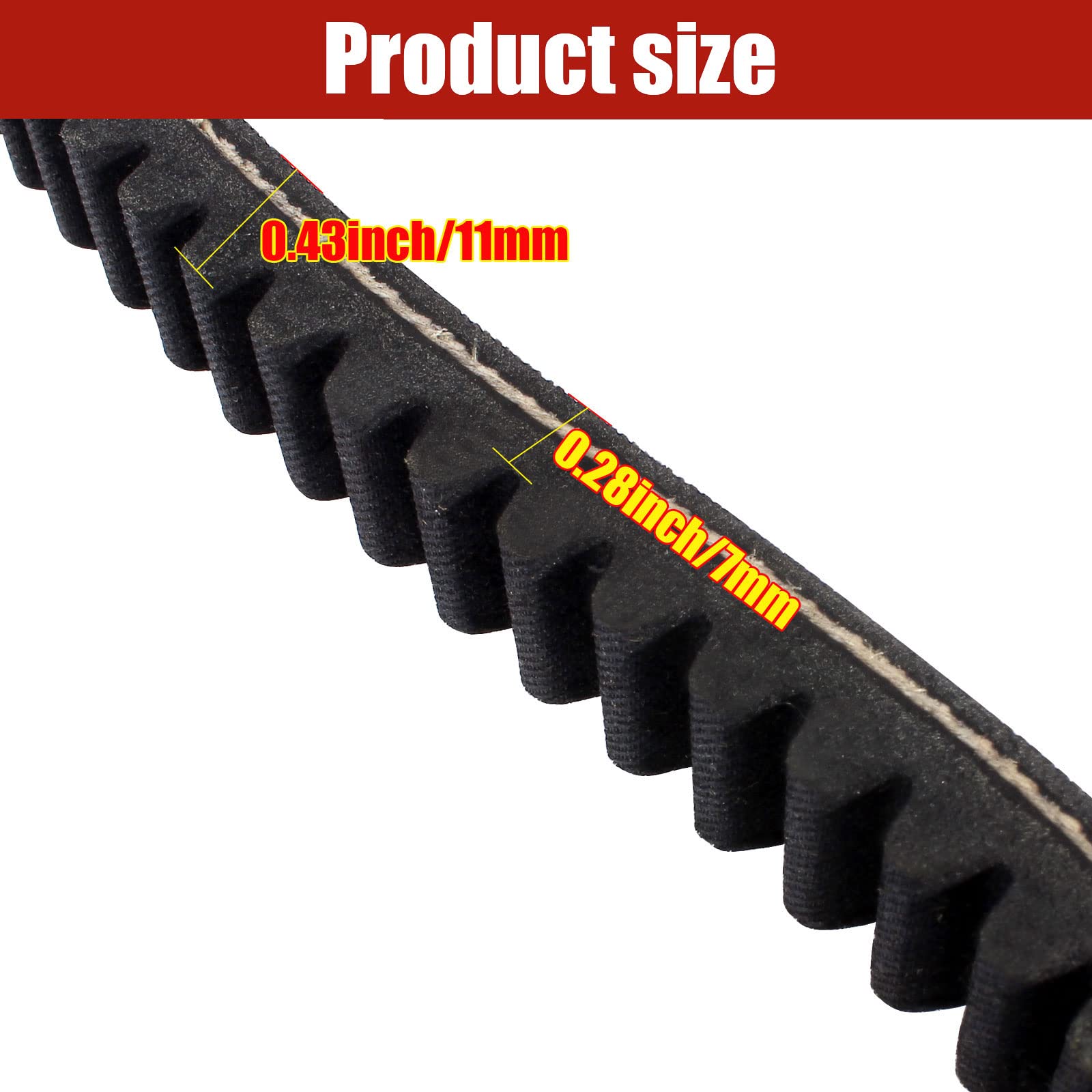 Cinghia Di Trasmissione Per Go Kart 30 Serie – Compatibile Manco, Comet TAV2, 5-7HP (3 Pezzi)
