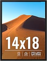 Vista 146 de LaVie Home Marco de fotos de 2 x 3, marco de fotos negro de 2 x 3 con plexiglás HD, marco de visualización de 2 x 3, 1 paquete, colección clásica