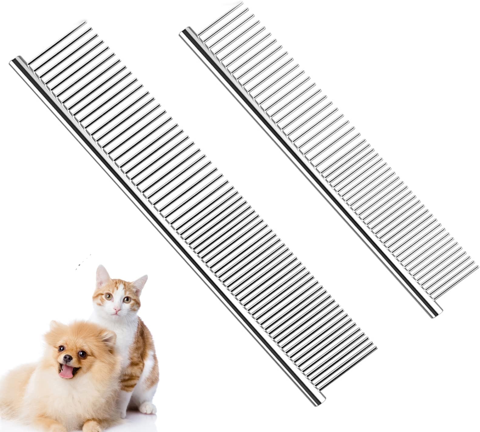 Dog Combs Cat Combs 3 Pack Pet Combs Stainless Steel Metal