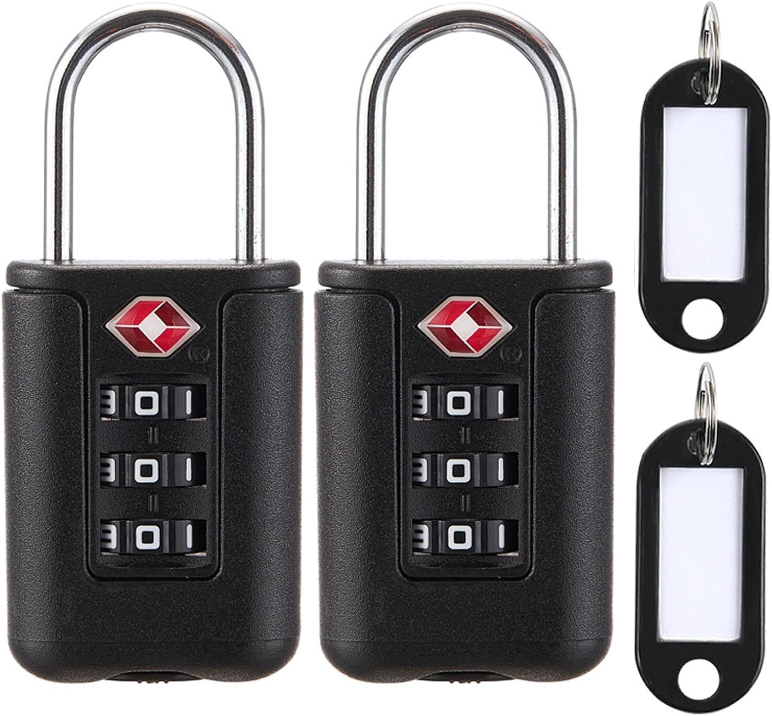 Lucchetto per valigia TSA, Lucchetto per valigia con combinazione, Lucchetto per bagagli, Lucchetti a codice, Accessori da viaggio, Lucchetti piccoli per valigia, Bagagli, Palestra, Armadietti, Zaini, Armadi (2 Lucchetti