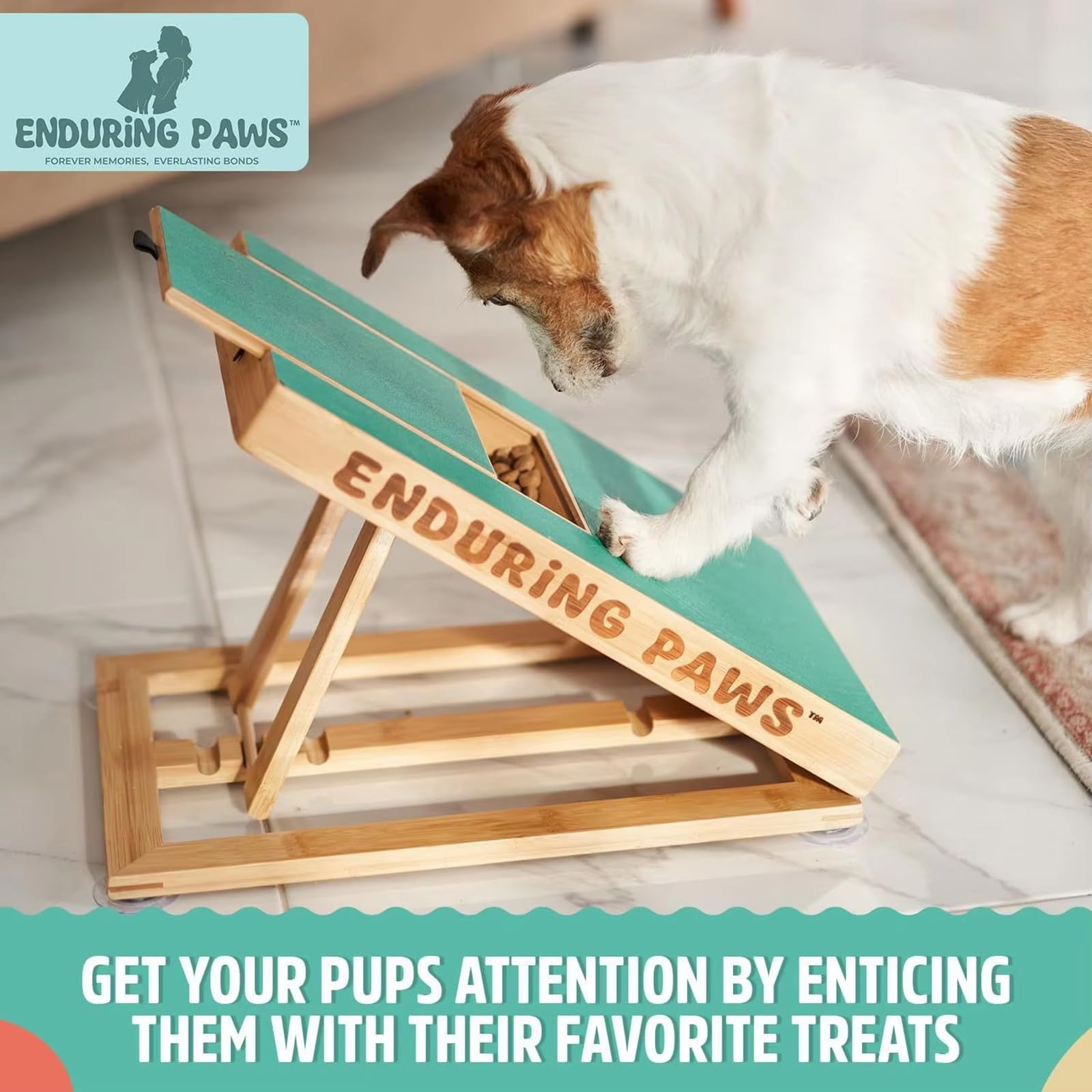 Tabla Rascadora para Perros con Cajón para Premios, Tabla Rascadora Portátil para Perros, Lima De Uñas Interactiva para Un Recorte Sin Estrés.