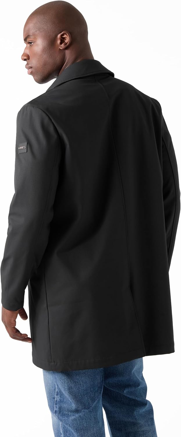 GUESS Men's Daniel Ripstop Trench Jacket