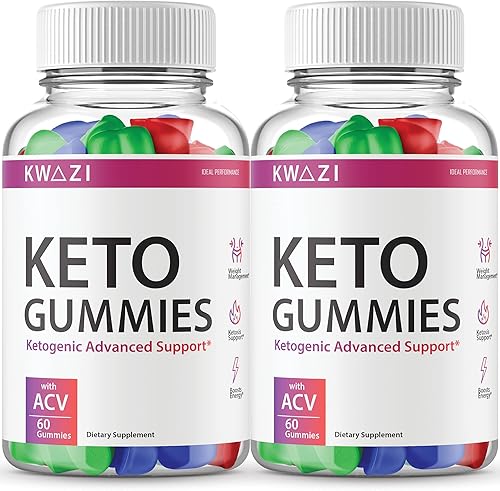 Paquete de 2 gomitas Kwazii Keto Keazi Kwazi Gummies 120 gomitas