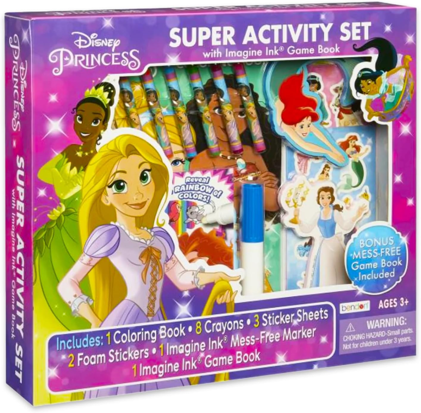 Disney Princess Ultimate Activity Set - Bundle with Disney Princess Imagine Ink Coloring Books, Stickers, Games, Puzzles, Drawing and More | Disney Princess Activities for Girls, Kids