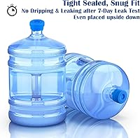 Vista 6 de [Paquete de 3] Tapa para jarra de agua para botellas de agua de 2, 3, 4, 5 galones con apertura estándar/tornillo/corona, tapas de botellas de agua