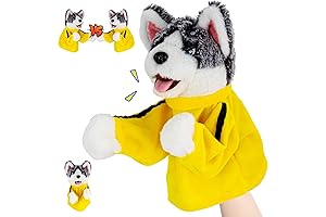 Ayeboovi 2024 Funny Gifts Plush Husky Glove Fake Hand Dog Toy