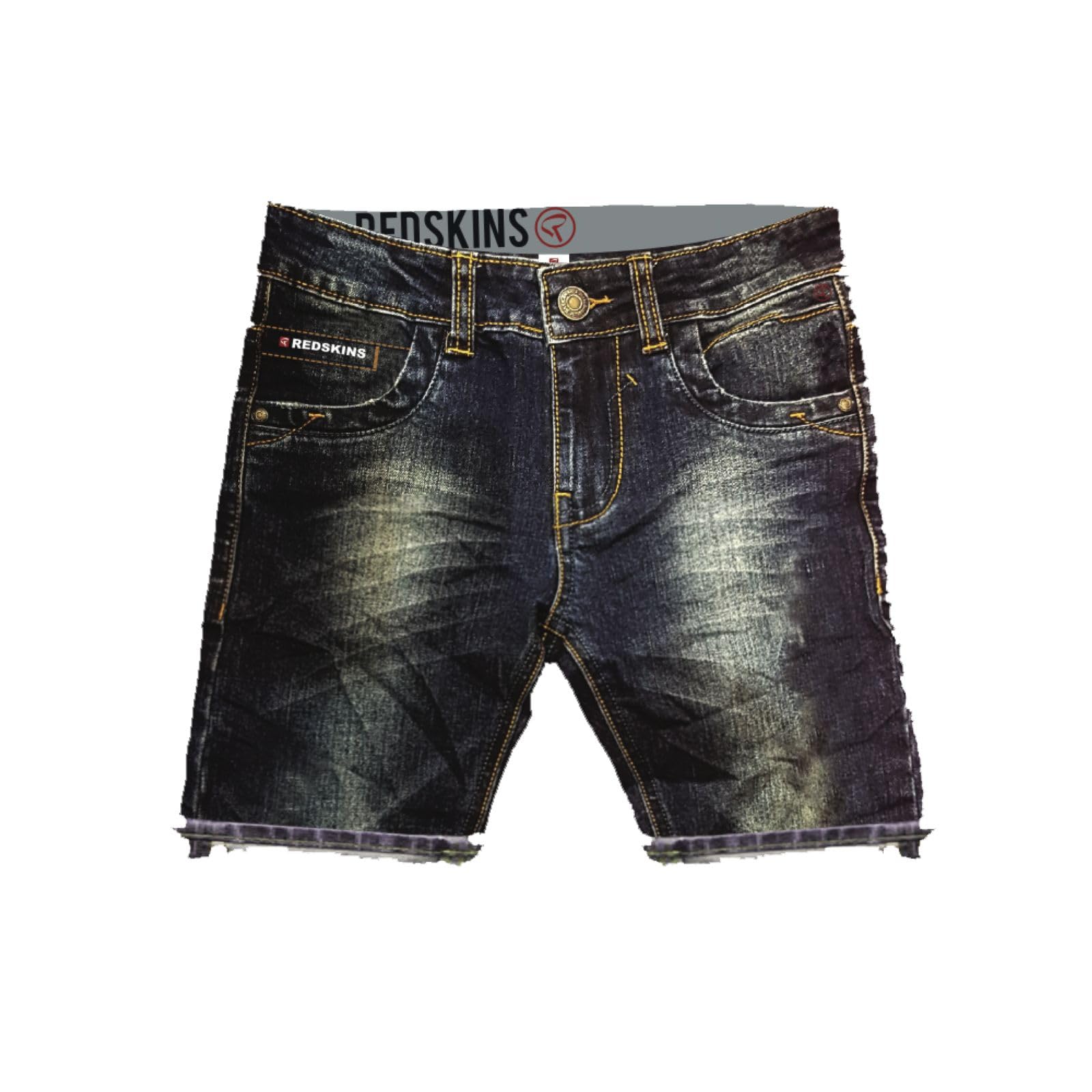 REDSKINS Junior Shorts Pantalons Joggings Leggings et Chinos Enfants Garçon Fille, Bermudas Unisex Niños, Blue Jeans,