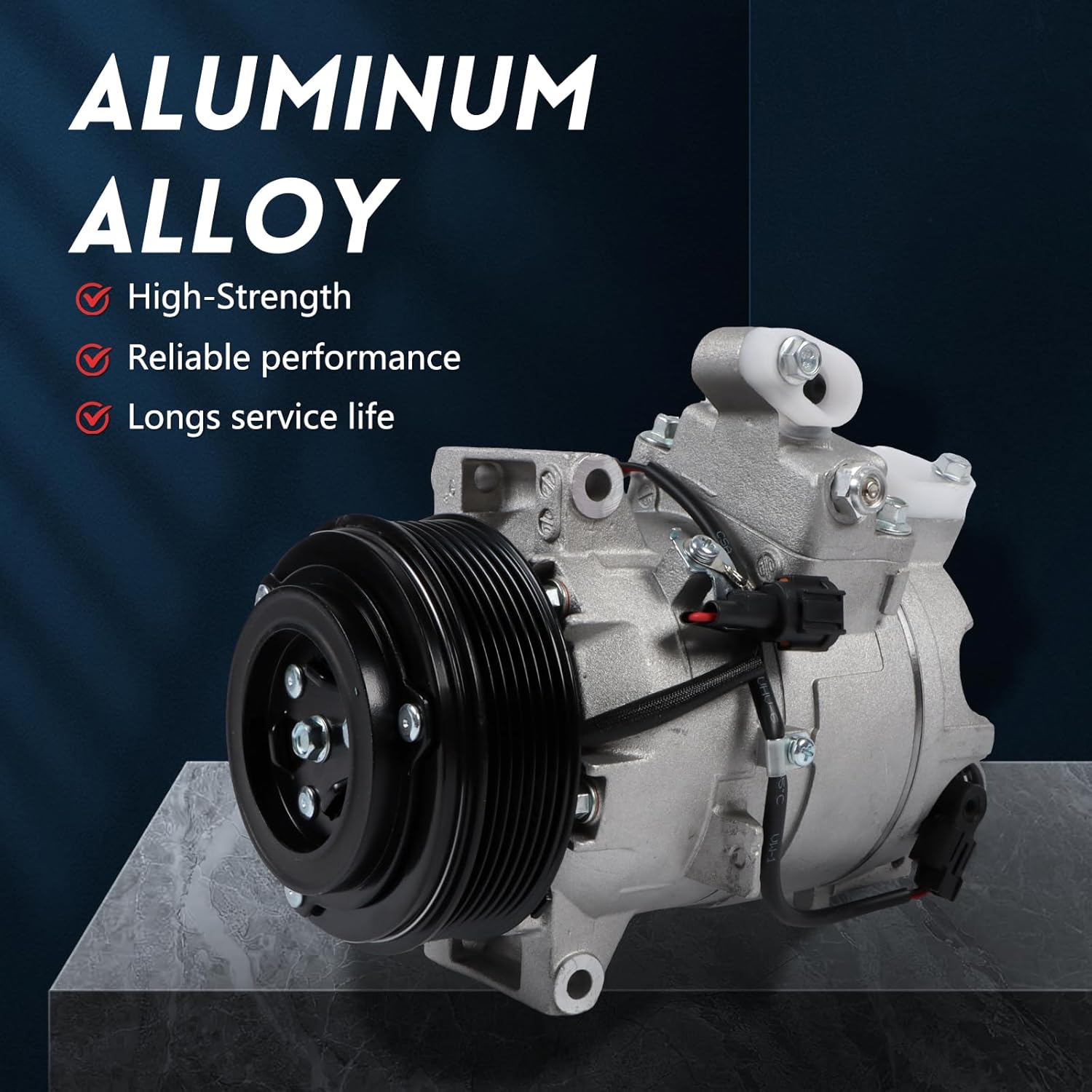 AC Compressor with Clutch 926001CB0B 926001CB1B 92600CB0A 92600JK21B 92600-JK21B 92600-1CB0B 7PK 12V Air Conditioning Compressor For Infiniti EX35 FX35 G37 3.5L 3.7L