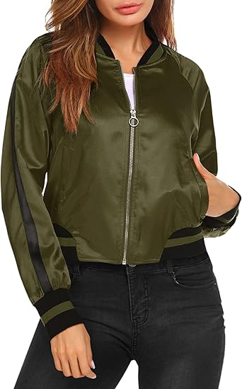 womens light bomber jacket