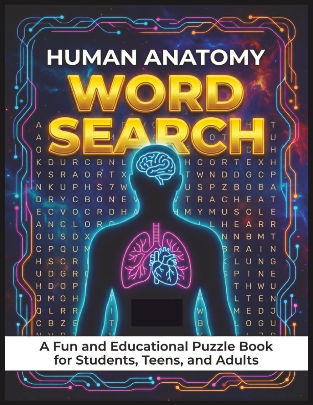 Human Anatomy Word Search: Large Print Educational Puzzles for Students, Teens, and Adults