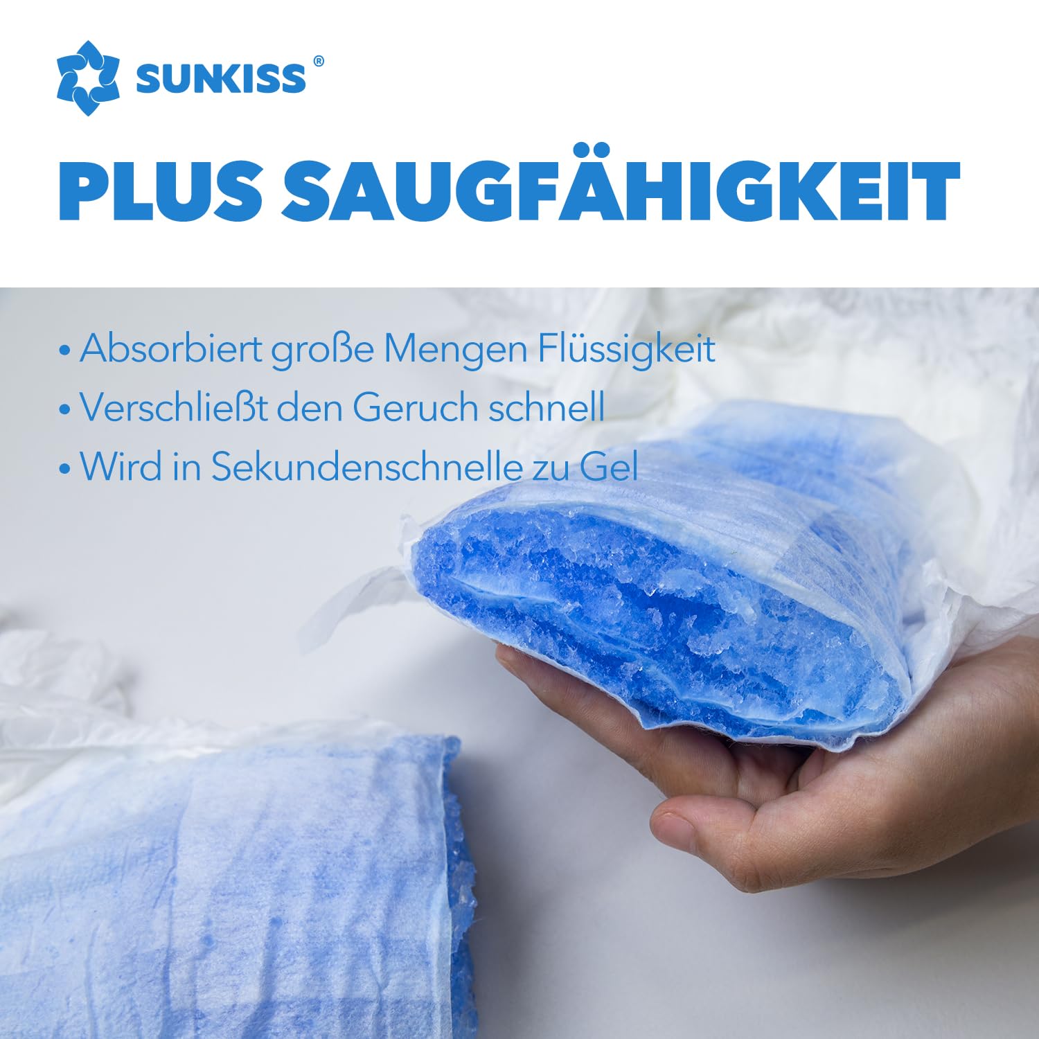 SUNKISS TrustPlus Inkontinenz Pants für Erwachsene, Saugfähige Windelhosen mit Elastischen Bündchen für Männer und Frauen, Diskreter Auslaufschutz bei Blasenschwäche, Größe L, 16 Stück