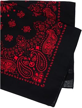 Amazon | Rothco trainmenは、27 '' X 27 '' のバンダナ 赤/黒