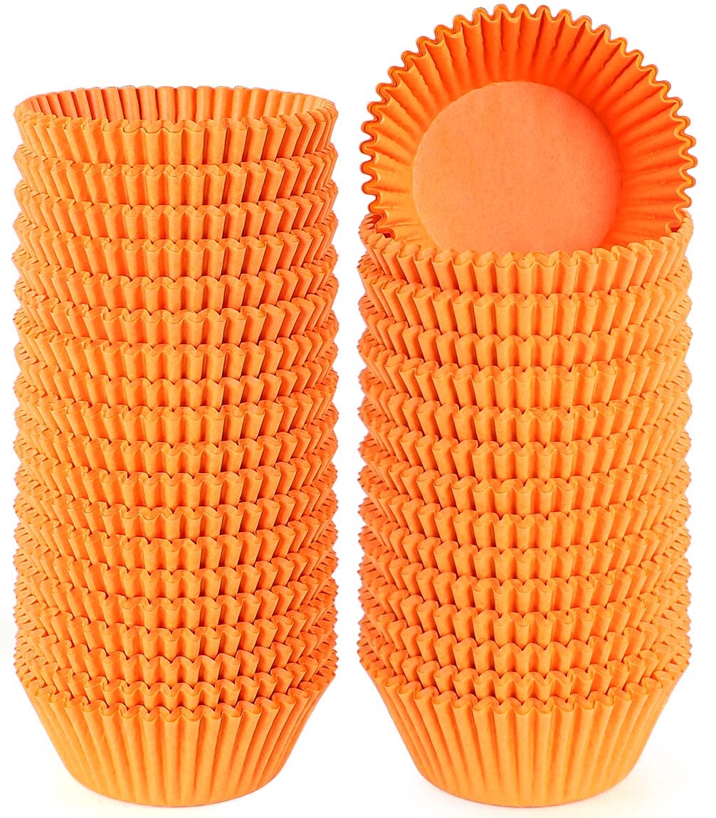 Snapklik.com : Caperci Standard Orange Cupcake Muffin Liners 500-Count ...