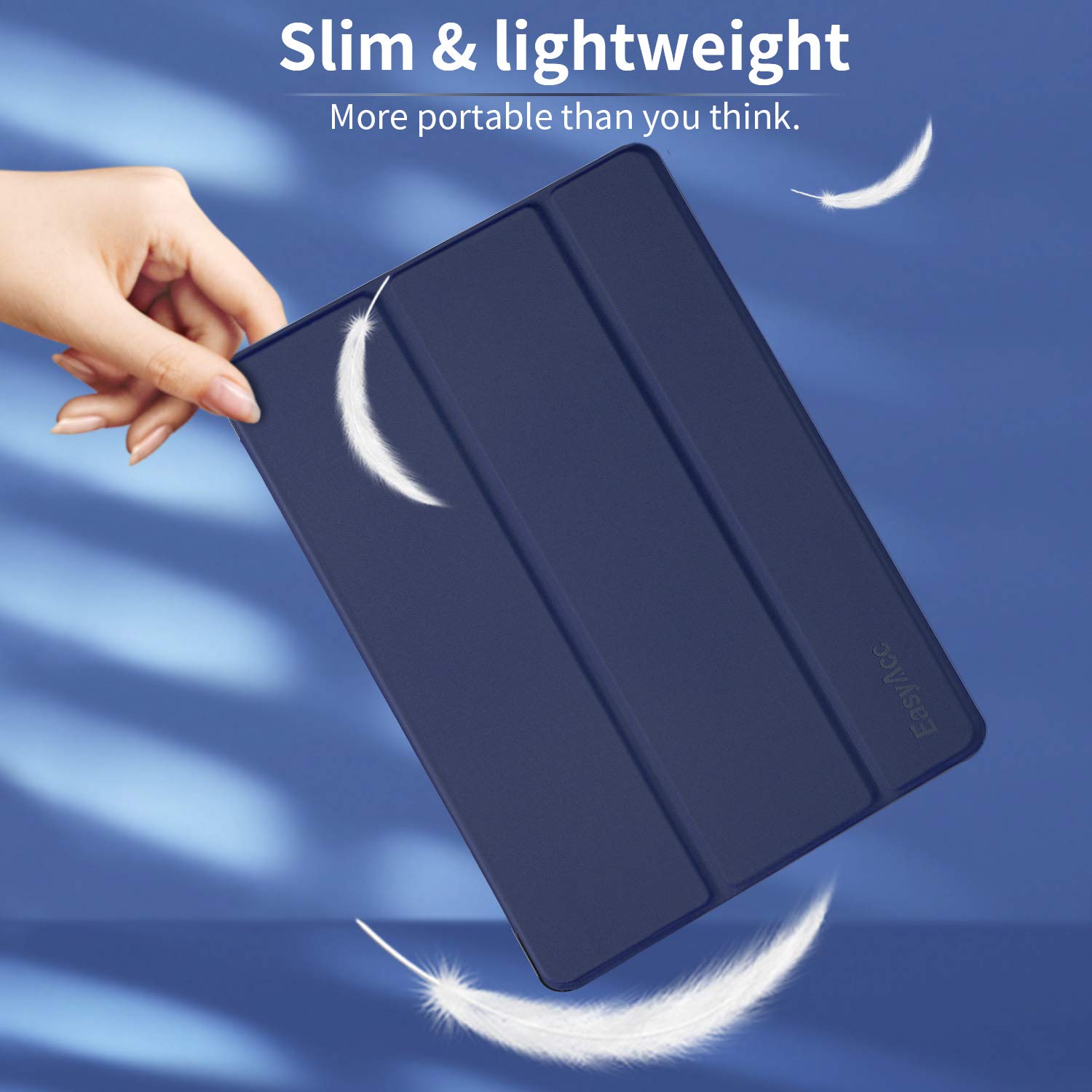 EasyAcc Cover Custodia Compatibile con iPad 9.7 2018 6a Generazione/2017 iPad 5a Generazione – Smart Cover Stand Ultral Leggero Slim con Cover Posteriore Traslucida Smerigliata per iPad 9,7 pollici