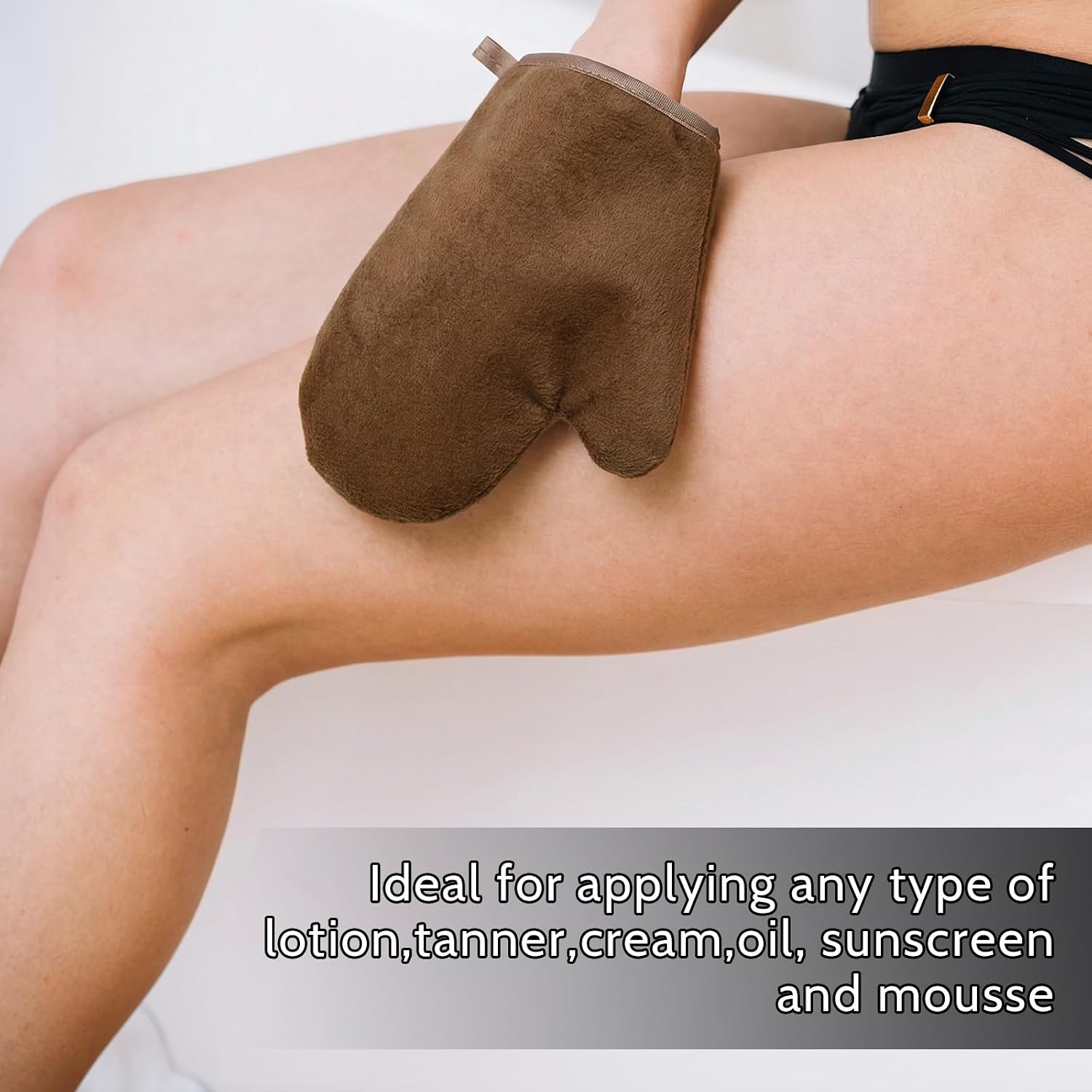 Set of 2 Self-Tanning Applicator Set, Applicator Glove, Self-Tanning Lotion, Back Applicator, Tanning Glove, Back Applicator Mitt for Streak-free Tanning Results image 4