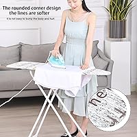 Vista 2 de Tabla de planchar de tamaño completo, 42"x12" Tabla de planchar compacta resistente con descanso para plancha, cubierta resistente al calor