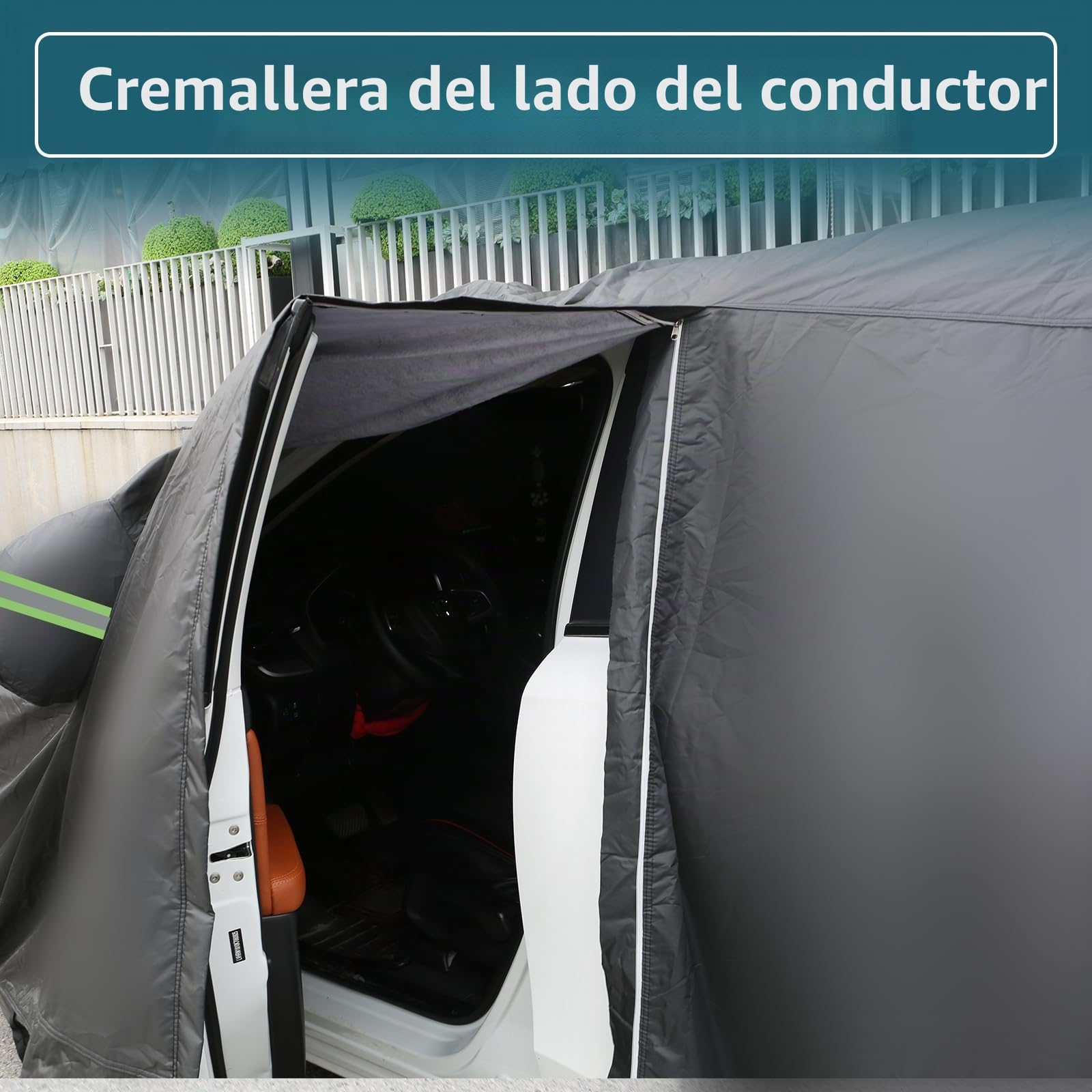 Funda de Coche para VW T4 1995-2004, 210D Impermeable para Todo Tipo de Clima, Resistente al Viento, a Prueba de Nieve, protección UV, para Interiores y Exteriores, Cubierta