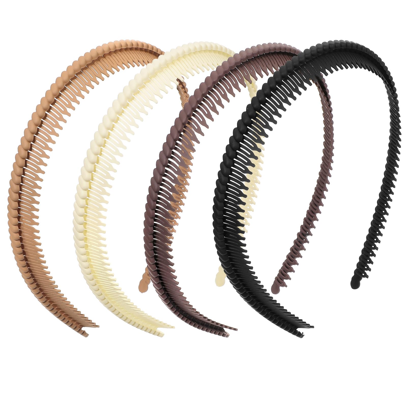 4 Pcs Headbands with Teeth, Comfortable Headbands for Women