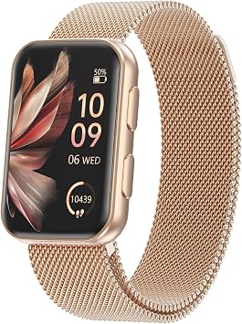 MorePro Health Fitness Tracker for Women Men, 24/7 Heart Rate Blood Pressure & Oxygen Monitoring, Sleep Tracker, 100+ Sport Modes Smart Watch, IP68 Waterproof, 2 Bands, Compatible Android iOS