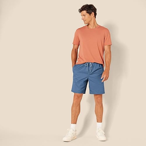 Miniatura 5 de Tienda Essentials Shorts para Caminar con Cordón y Ajuste Relajado para Hombre con Entrepierna de 8" (Disponible en Tallas Grandes)