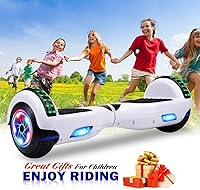 Vista 3 de Patinete autoequilibrante de 16.51 cm con altavoz y luces LED rojas