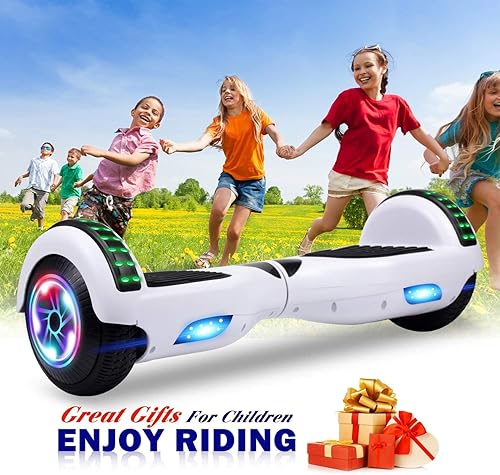 Miniatura 3 de Hoverboard - Hoverboard de 6.5 pulgadas con Bluetooth y luces LED intermitentes, Hover Board para niños y adolescentes