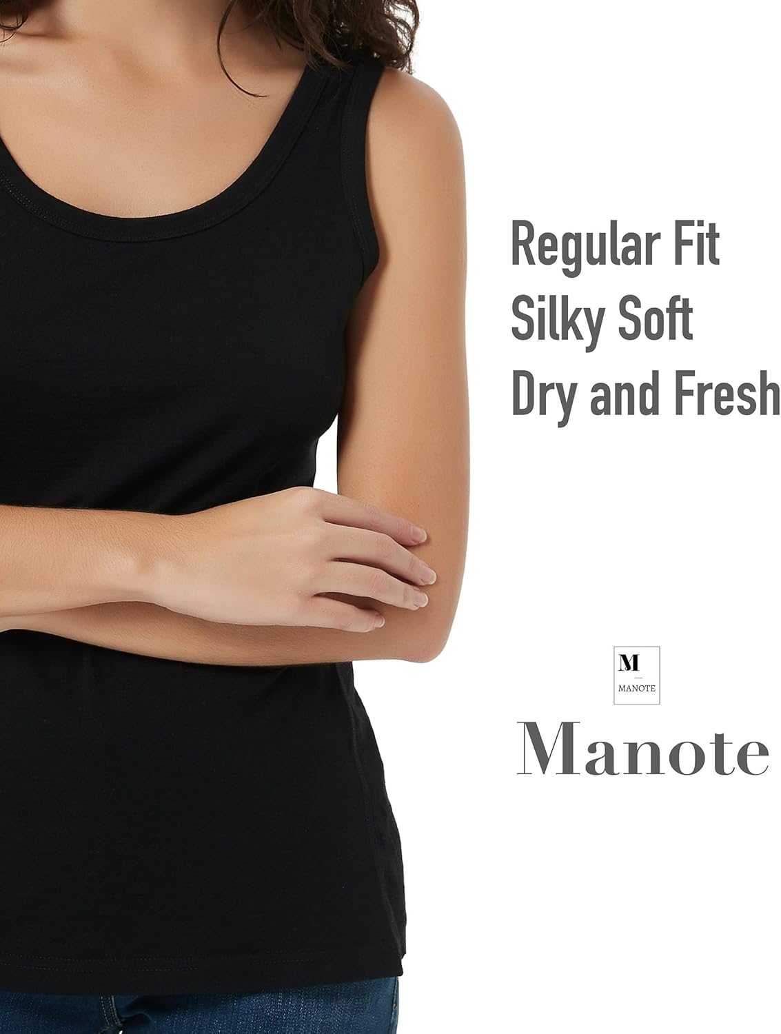 100% Merino Wool Tank Top for Women, Scoop Neck, Active Lightweight Breathable Undershirt, No-Odor Base Layer - Image 5