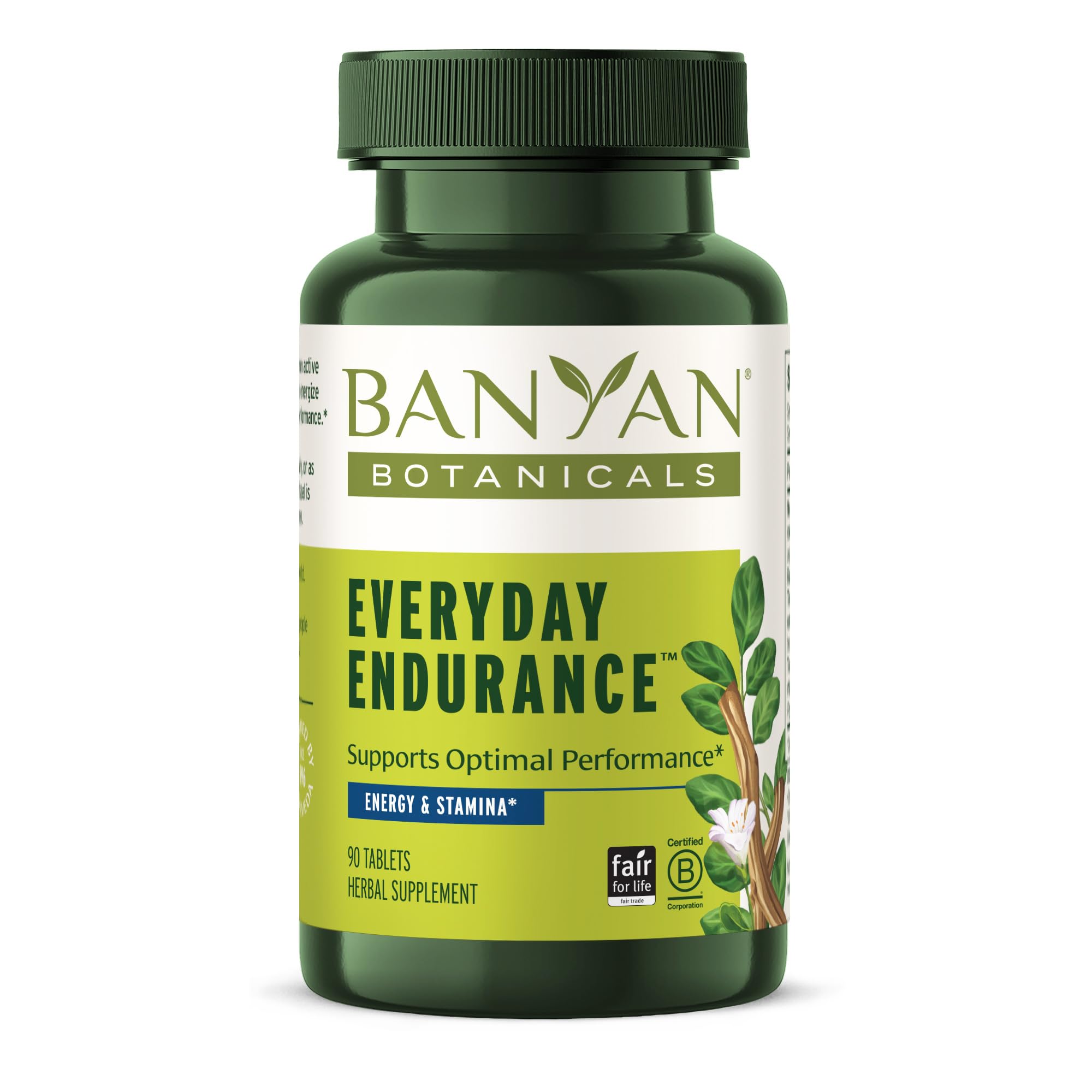 Banyan Botanicals Everyday Endurance Organic Adaptogens Supplement Herbal Superfoods and Adaptogens for Energy and Focus 90 Tablets Non-GMO
