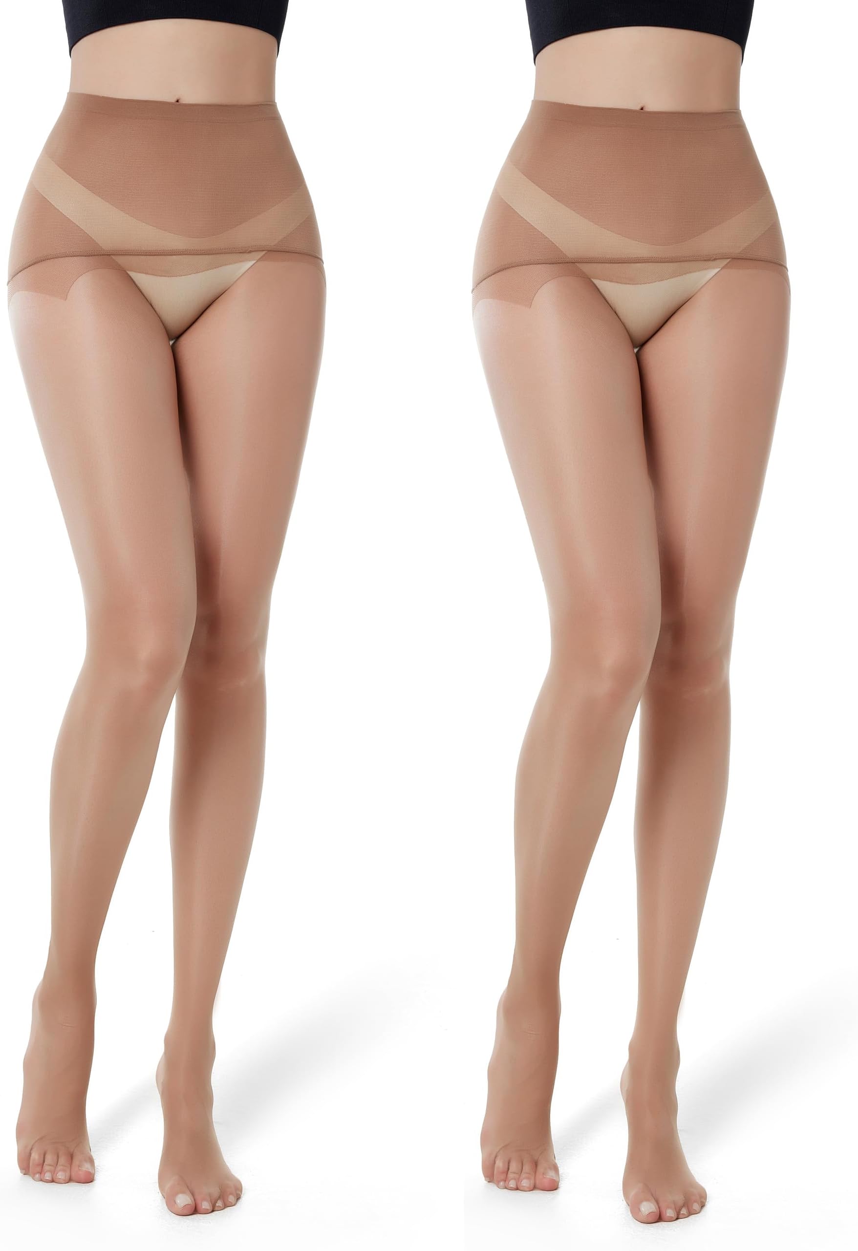 Frola Seamless Silk Stockings for Women Ultra Thin Run Resist Women's Sheer Tights 0D Feel
