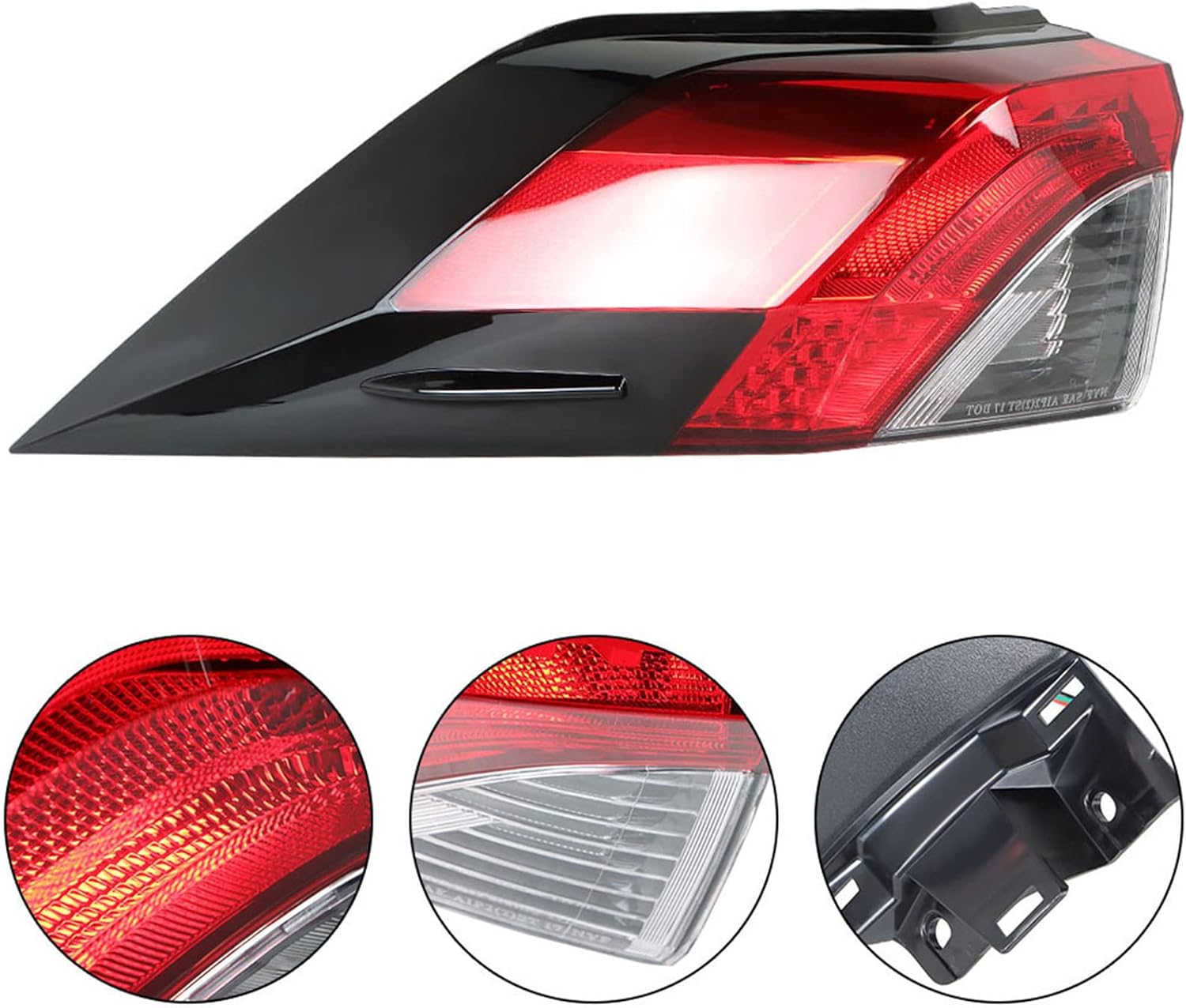 1-Pack LH Tail Light Assembly Replacement for 2019-2021 RAV 4 Driver Side Outer 815600R090