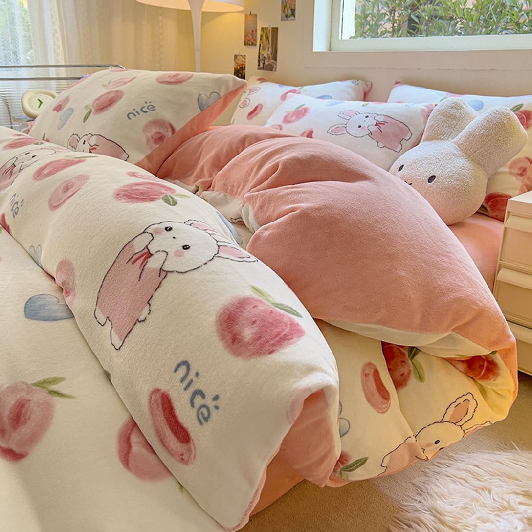 Amazon｜布団カバー 冬用 あったか シングル 3点セット 可愛い INS風