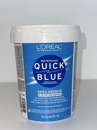 Miniatura 8 de L'OREAL TECHNIQUE Quick Blue - Blanqueador de alto rendimiento  Polvo blanqueador profesional para el cabello  Fórmula sin goteo  Acción de