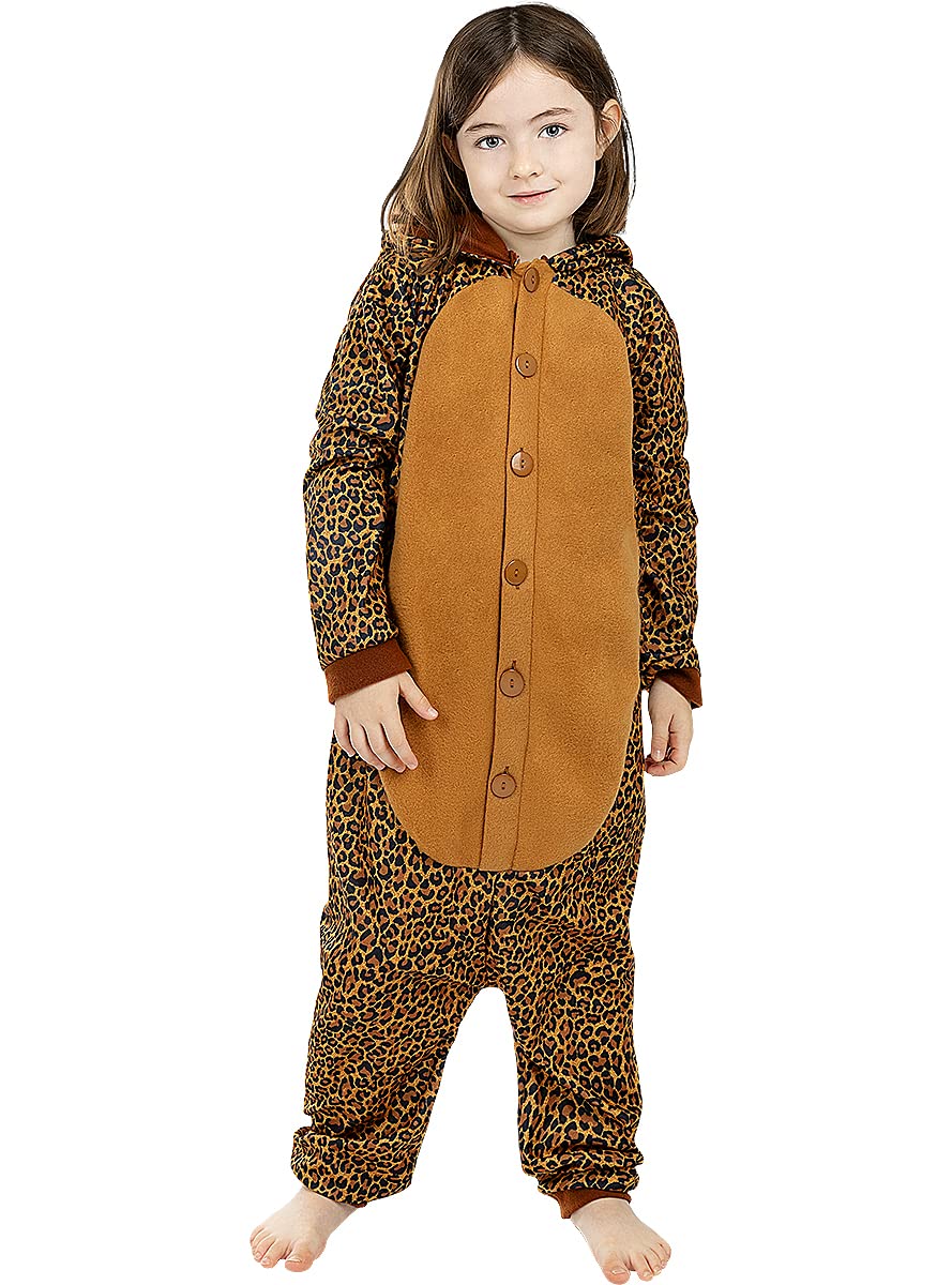 Disfraz De Leopardo Para Bebé De 6 A 12 Meses – Mono, Patucos Y Diadema – Carnaval Y Halloween – Marrón