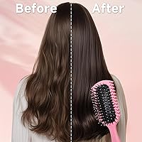 Vista 6 de Cepillo definidor de rizos, productos de cepillo de pelo rizado con 3 piezas de cepillo de pelo de espalda resbaladiza, cepillo de cerdas, peine