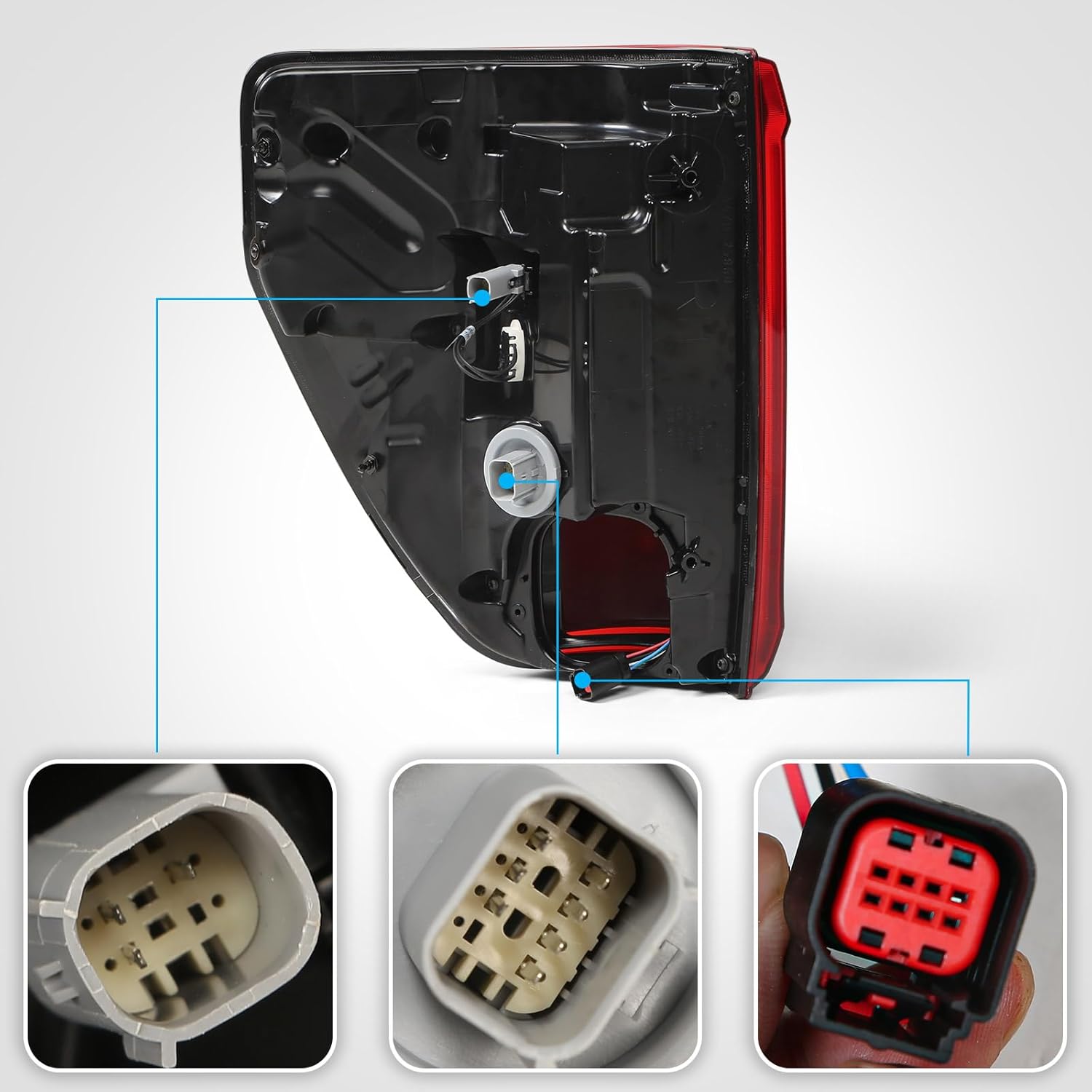 2024-2025 Halogen Tail Light for Ford F-150 Rear Lamps W/Blind Spot （Module NOT Included） Right Passenger Side RH RL3Z13404B