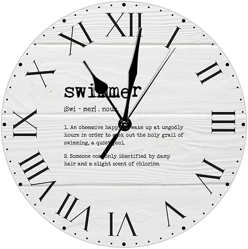 Miniatura 15 de Reloj de PVC con definición psicológica, reloj de pared grande con números romanos inspiración, refranes de inspiración de 12 pulgadas, significado