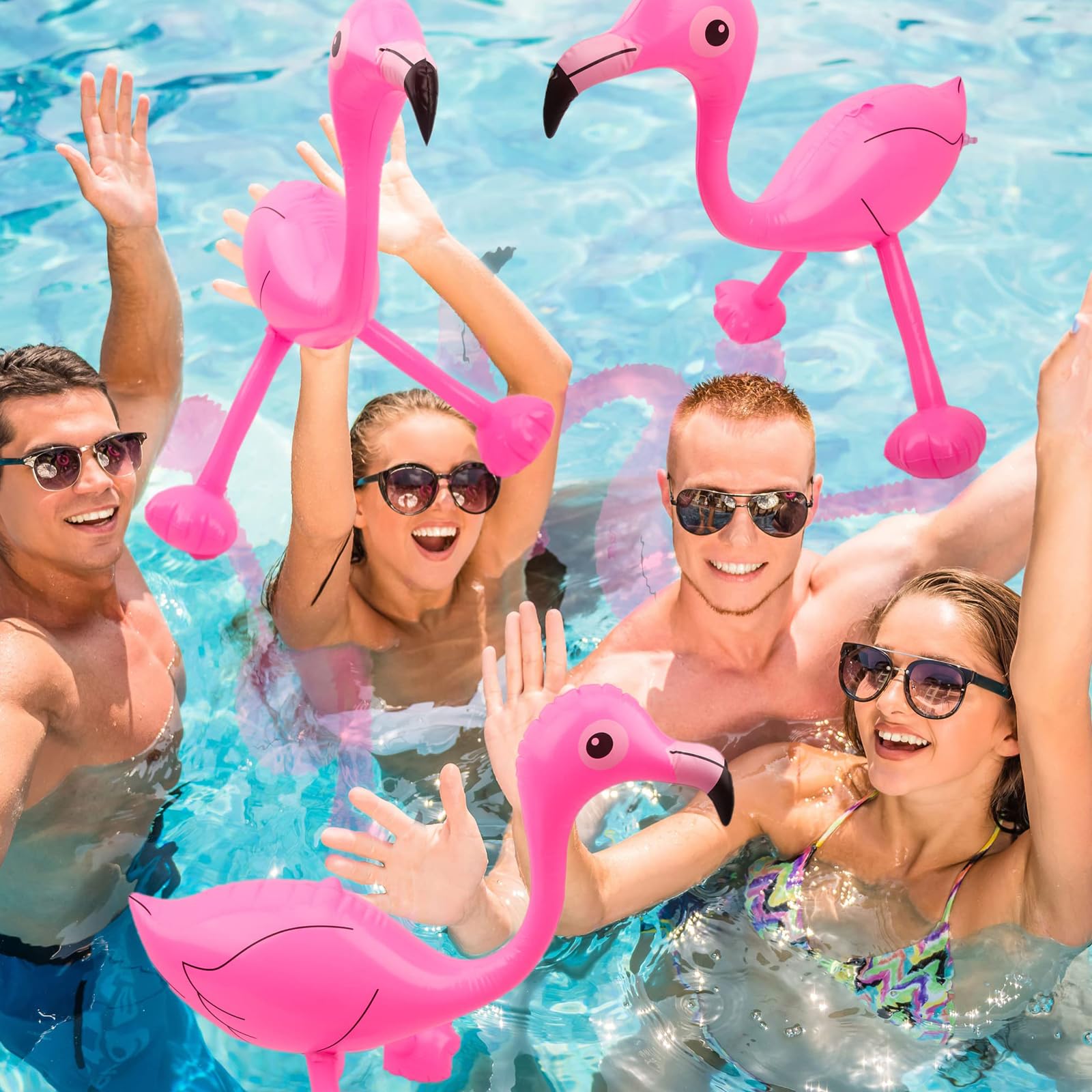 2PCS Inflatable Flamingo - Image 4
