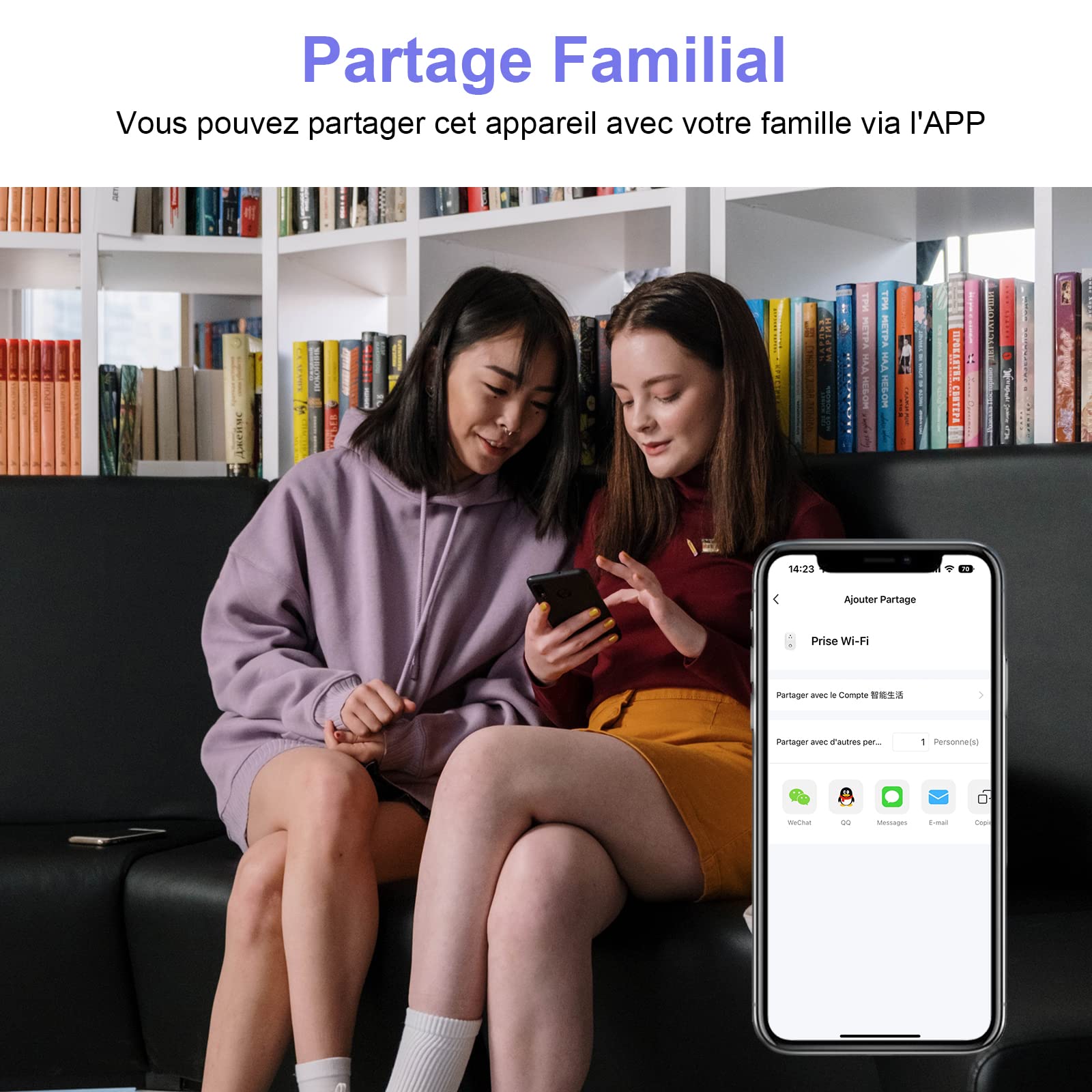 Prise Connectée Alexa WiFi (FR) 16A Suivi de Consommation Électrique Type E ANTELA Prise Intelligente compatible avec Google Home, Smart Life APP, Minuterie, 4PCs